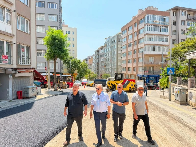 Bandırma’da Asfalt Mesaisi: İnönü Caddesi Yenileniyor