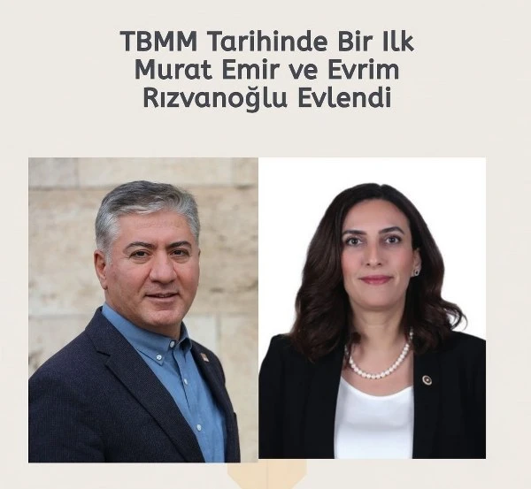 TBMM Tarihinde Bir İlk: Murat Emir ve Evrim Rızvanoğlu Evlendi