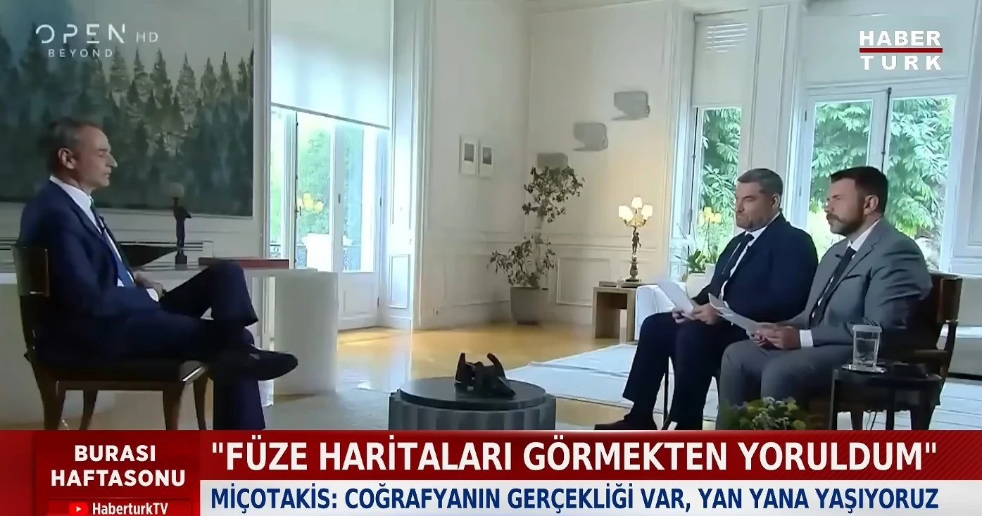 Miçotakis'ten Türkiye Mesajı: "Füze Haritalarından Yoruldum"