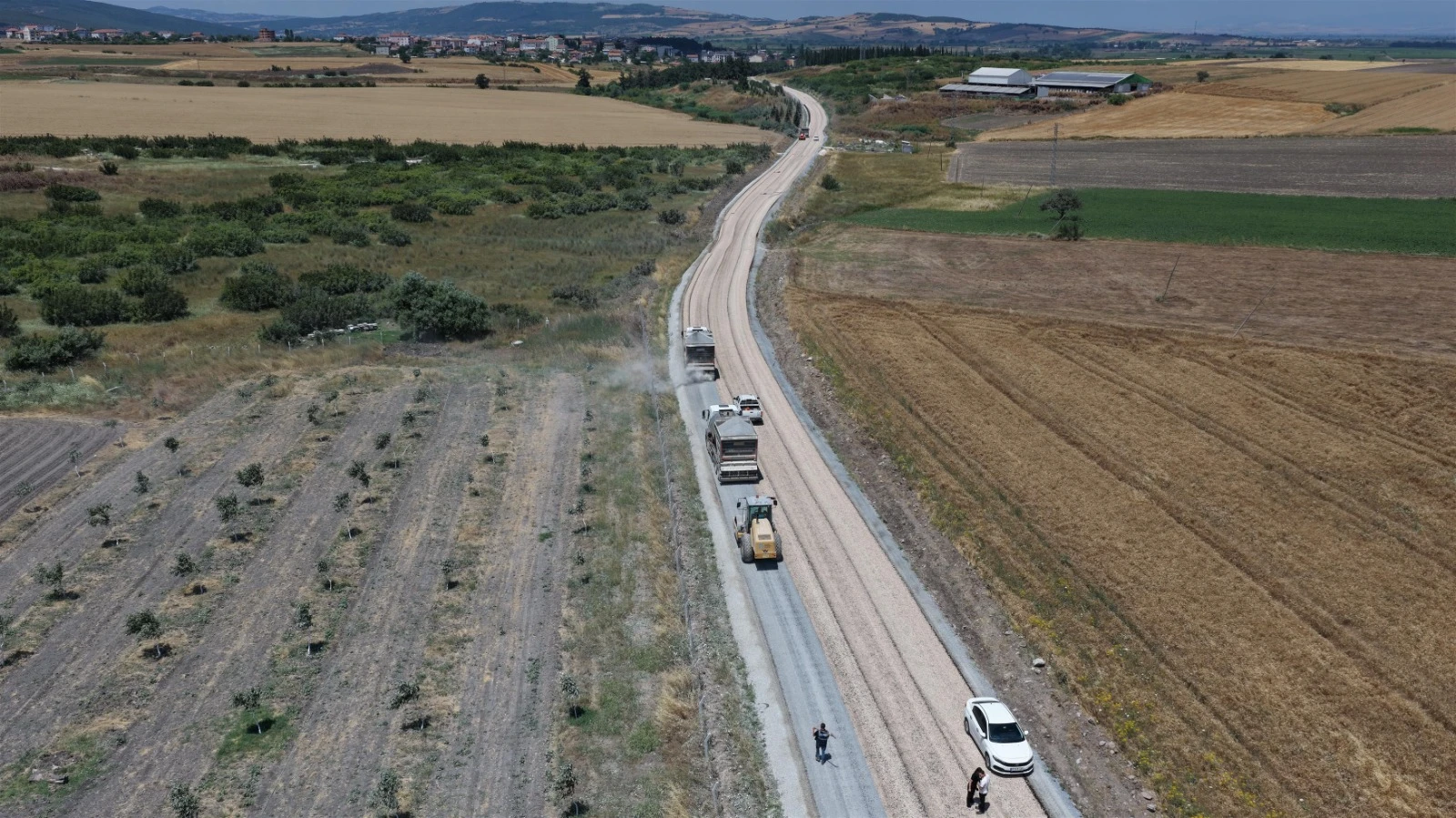 Manyas ve Susurluk arası yol çilesi bitti