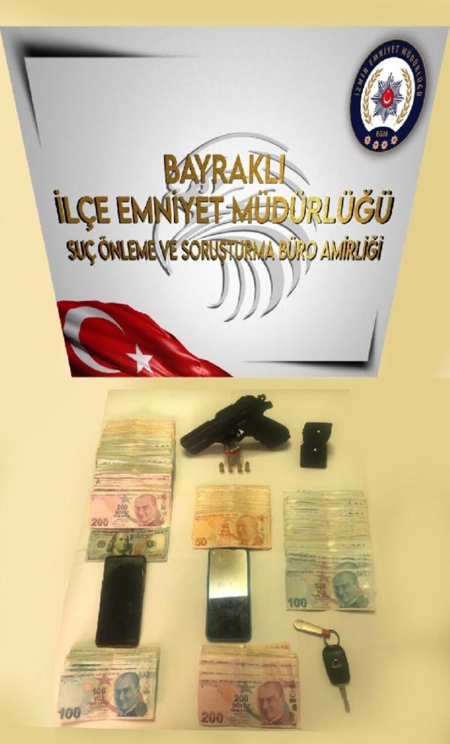 Otomobil almak için Balıkesir'den İzmir'e gelen iki kişinin 75 bin TL'sini gasbettiler