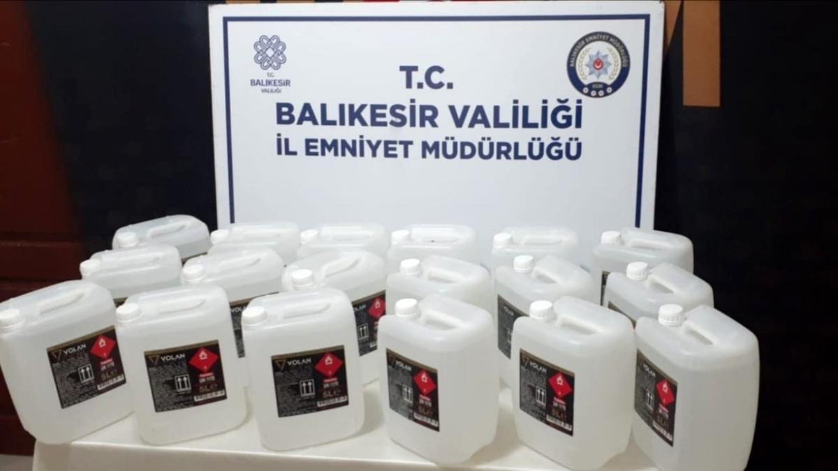 Balıkesir'de sahte içki operasyonu