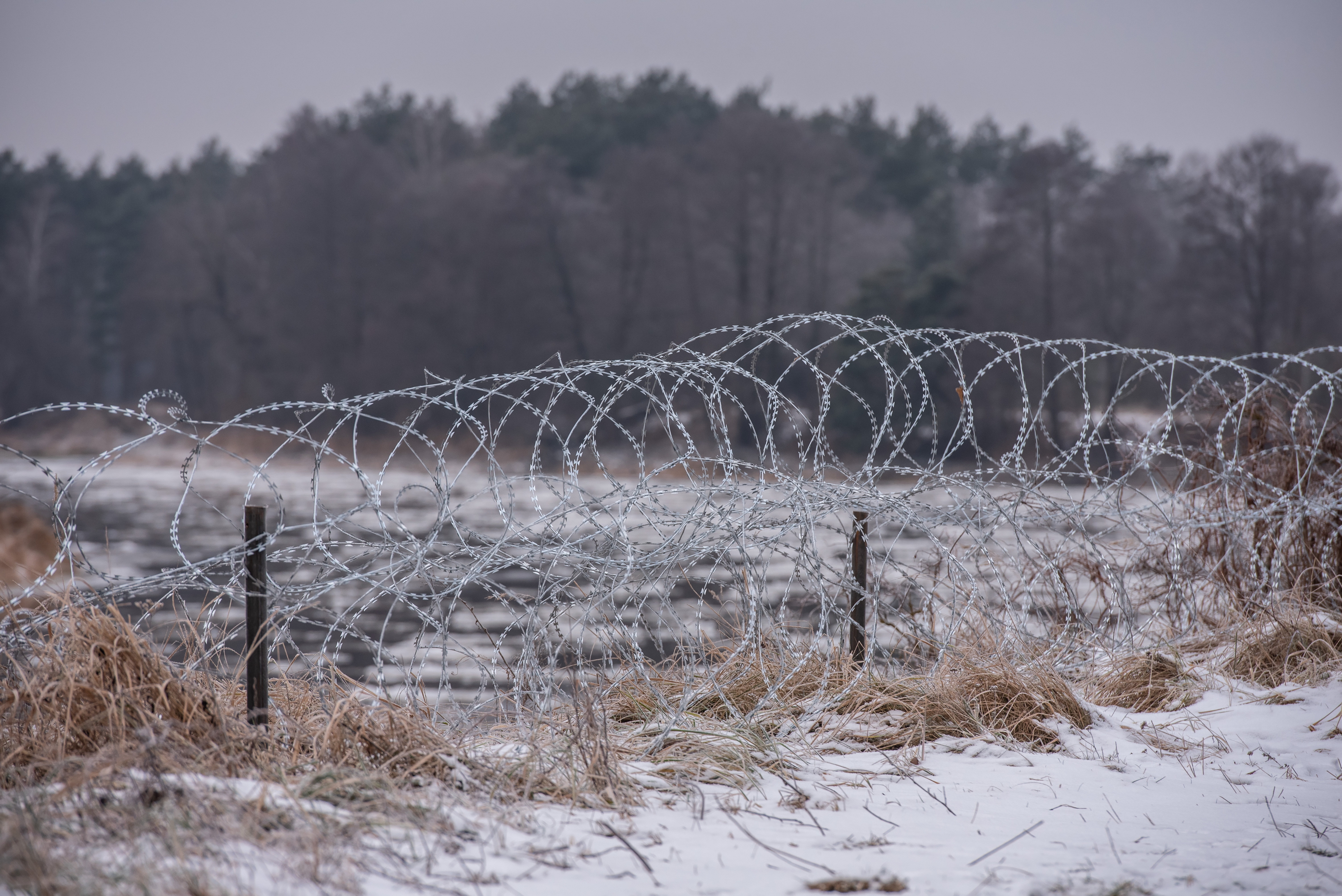 Polish Belarusian border near Koden village