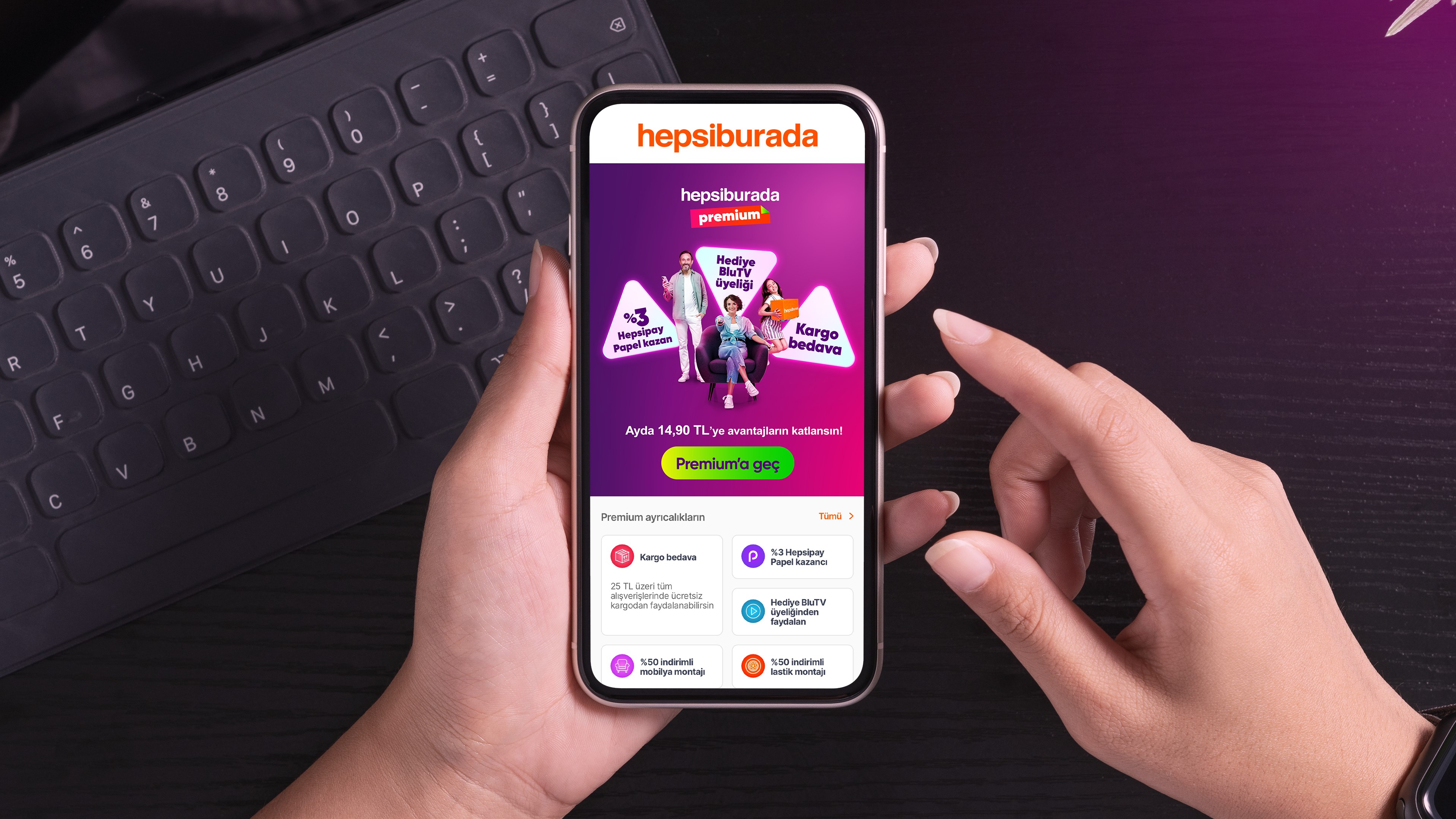 HEPSİBURADA PREMİUM'DAN ÜCRETSİZ KARGO
