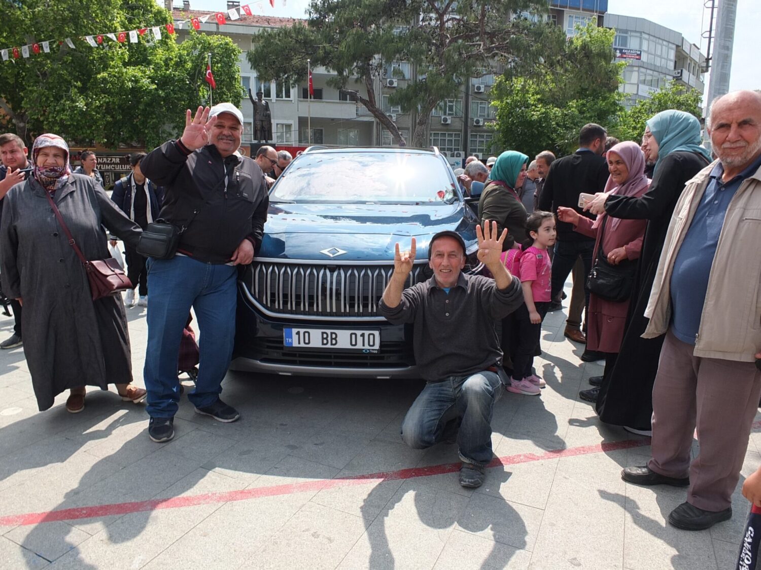 Burhaniye ilçesinde, yerli ve milli otomobil TOGG