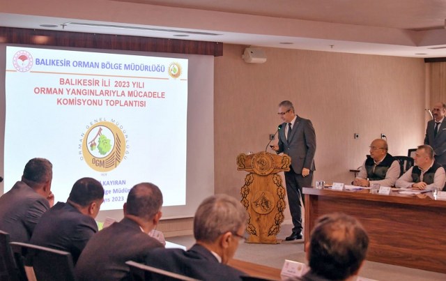 Balıkesir'de, orman yangınlarını önlemeye yönelik komisyon toplandı.