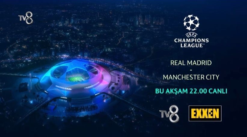 Bu akşam oynanacak olan UEFA Şampiyonlar Ligi yarı final ilk ayağı, Real Madrid - Manchester City maçı ve yarın akşam Milan - Inter mücadelesi TV8 ekranlarında canlı yayınla izleyicilere sunulacak.