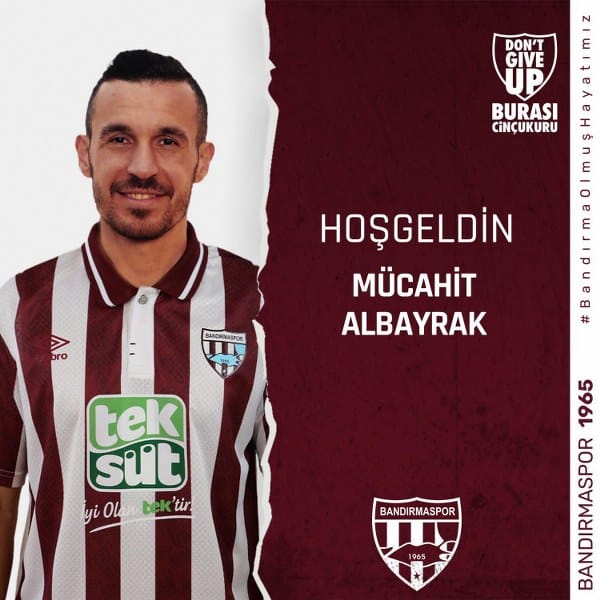 Teksüt Bandırmaspor, sol bek oyuncusu Mücahit Albayrak ile bir yıllık sözleşme imzalayarak kadrosuna kattı.