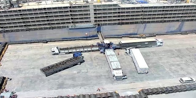 Toplam 26 bin 875 adet besilik sığırın bulunduğu Panama bandıralı, Uruguay