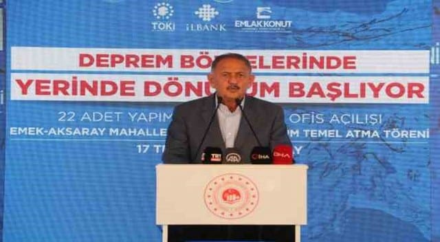 Hatay’da 22 adet yerinde dönüşüm ofisinin açılışını yapan Çevre, Şehircilik ve İklim Değişikliği Bakanı Mehmet Özhaseki, “Yerinde dönüşüm projesine e-Devlet üzerinden son bir saat içerisinde tam bin 200 başvuru oldu” diye konuştu.