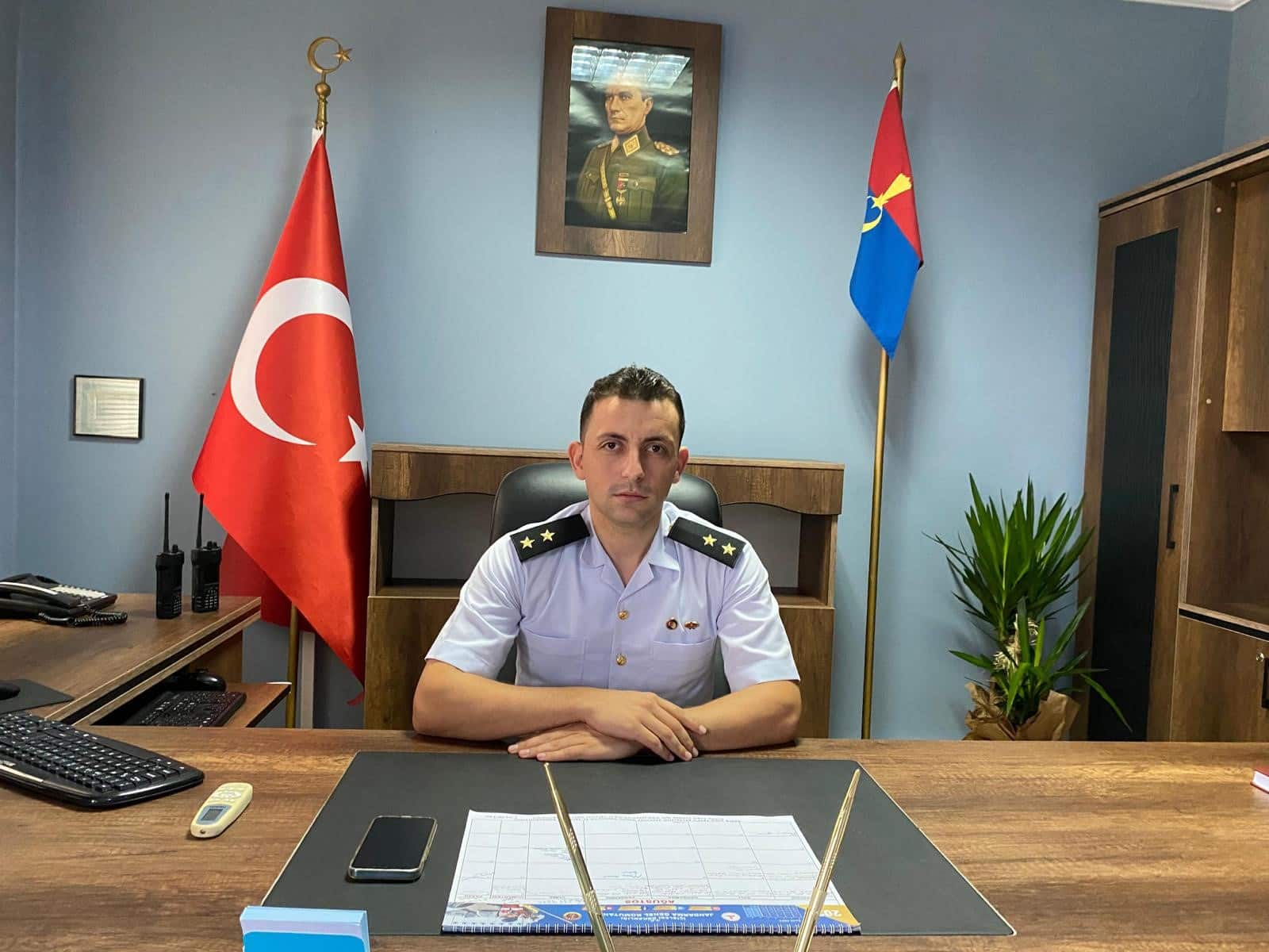 Jan. Ütğm. Fatih Ergül atandığı Manyas İlçe Jandarma Komutanlığı'nda göreve başladı.