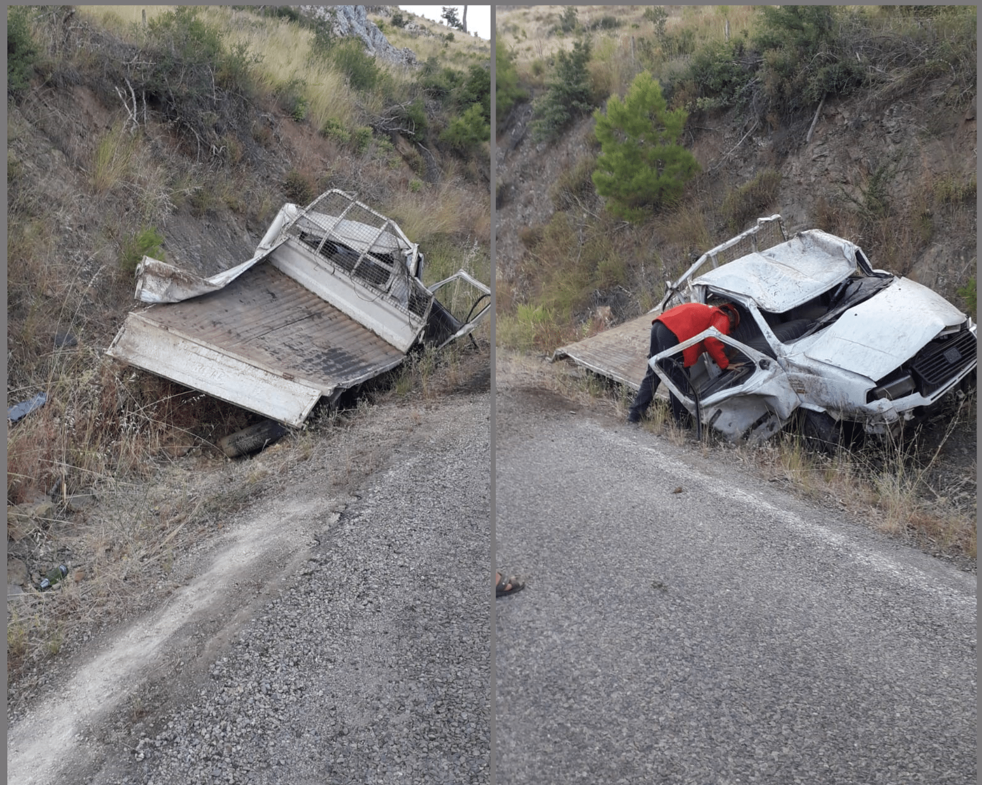 Bir kamyonet, Balıkesir’in Burhaniye ilçesinde virajı alamayarak uçuruma yuvarlandı. Sürücü aracın içinden fırlayarak hayatını kaybetti.