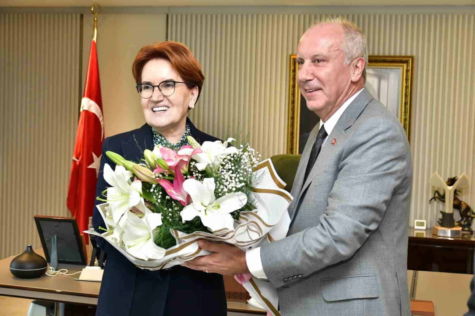 Memleket Partisi Genel Başkanı Muharrem İnce bugün İYİ Parti Genel Başkanı Meral Akşener’e ziyarette bulundu.