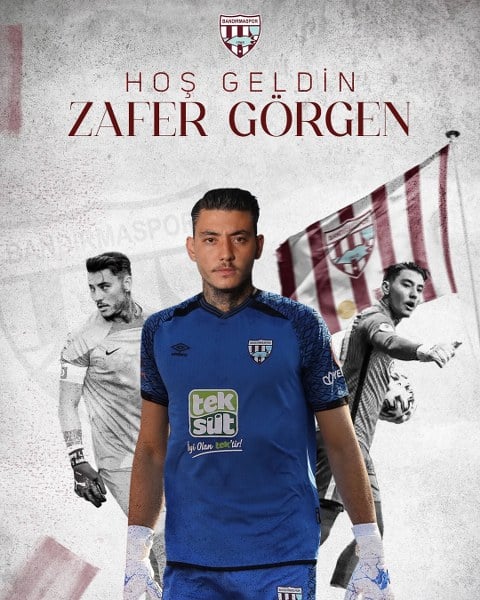 Trendyol 1.ligi ekiplerinden Teksüt Bandırmaspor Kaleci Zafer Görgen ile anlaştı.