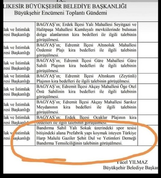 Türkiye Harp Malulü Gaziler Şehit Dul ve Yetimleri Derneği Bandırma Temsilciliğinin hazırladığı gazievi projesinin yerine kafeterya yapması Bandırmalı şehit aileleri ve gazilerin tepkisini çekti.  Irak