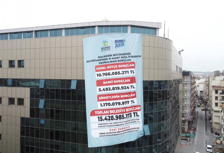 Balıkesir Büyükşehir'in Borcu 15,5 Milyar TL Olarak Açıklandı