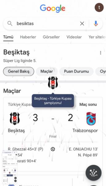 Beşiktaş, Trabzonspor ile oynadığı Türkiye Kupası