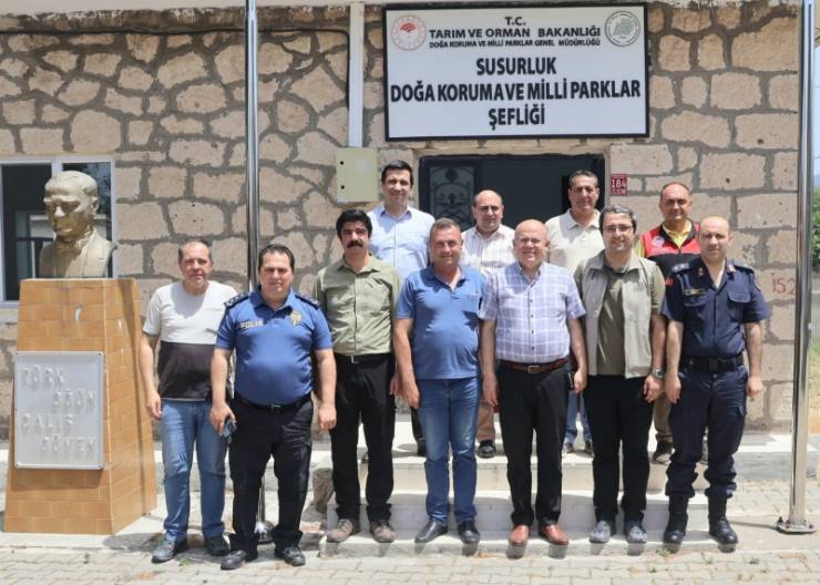 Kaymakam Köken, Susurluk Doğa Koruma ve Milli Parklar Şefliğiini Ziyaret Etti