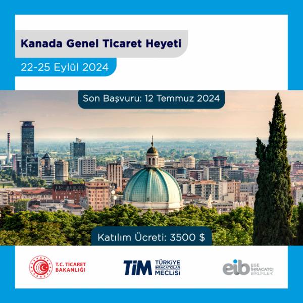 Türk ihracatçıları, Amerika kıtasına yönelik ihracat hedeflerini büyütüyor. Ege İhracatçı Birlikleri (EİB), Eylül ayında Kanada'ya, Kasım ayında ise ABD'ye ticaret heyetleri düzenleyecek. Hedef, Türkiye'nin ihracatını artırarak 2024 yılında 265 milyar dolara ulaşmak.