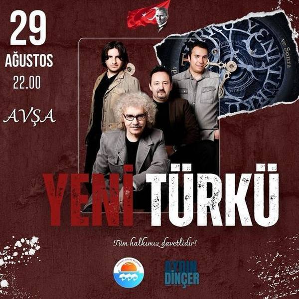 Avşa Adası, Yeni Türkü, Zafer Bayramı, Marmara Adalar Belediyesi, ücretsiz konser, Avşa etkinlikleri
