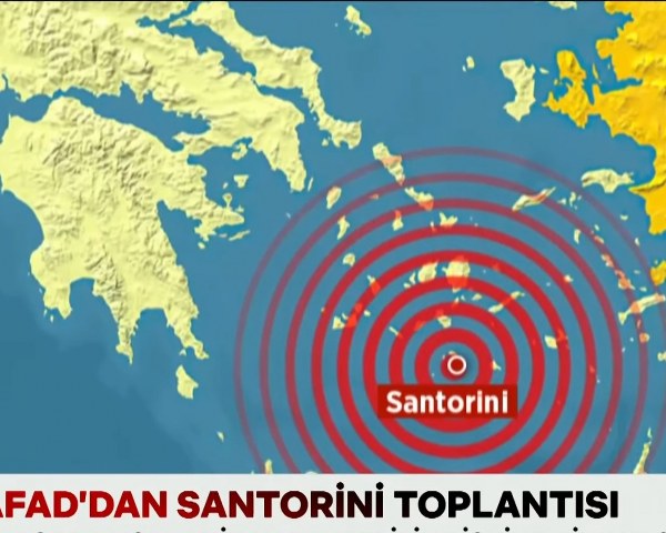 Santorini, deprem fırtınası, AFAD, tsunami, Ege Denizi