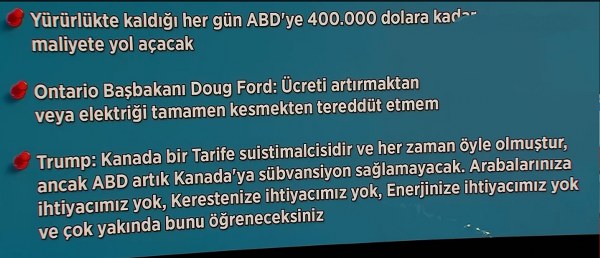 Kanada, ABD’ye Elektrik İhracatına Ek Ücret Getirdi!