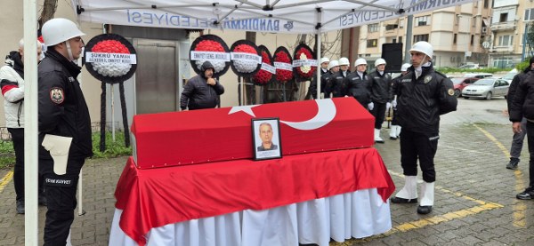 Polis Memuru Murat Saçan için tören düzenlendi